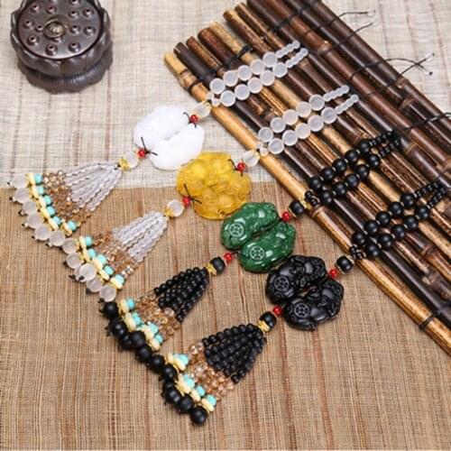 Car interior supplies Pixiu car hanging in and out of safety symbols High-end car rearview mirror ornaments car accessories