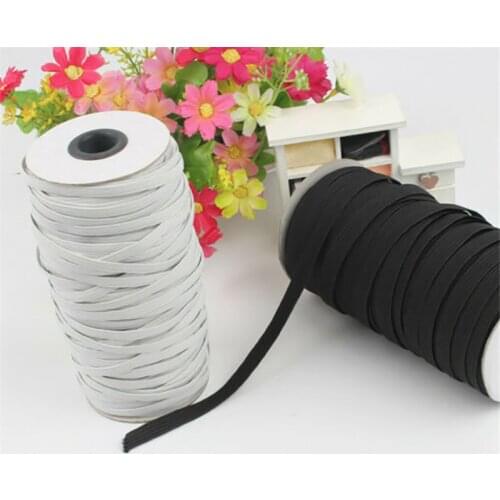DIY Sewing Accessories Elastic Bands White And Black 75/109/146/150Meters 3/5/7/9mm Polyester Elastic Bands For Clothes Garment