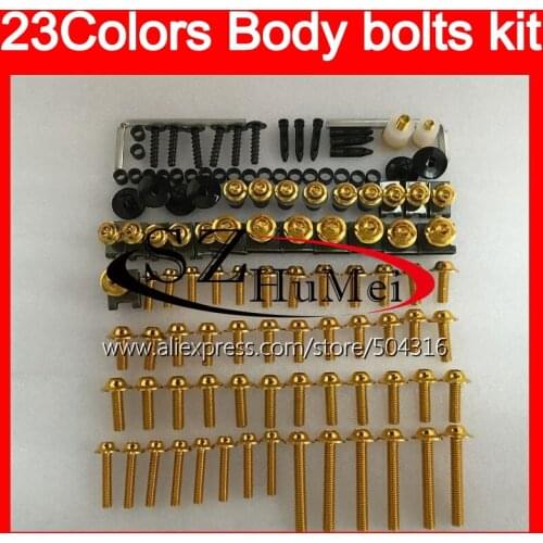 Fairing bolts full screw kit For KAWASAKI NINJA ZX6R 00 01 02 ZX 6R ZX 6 R 00 ZX-6R 2000 2001 2002 Windscreen bolt screws Nuts