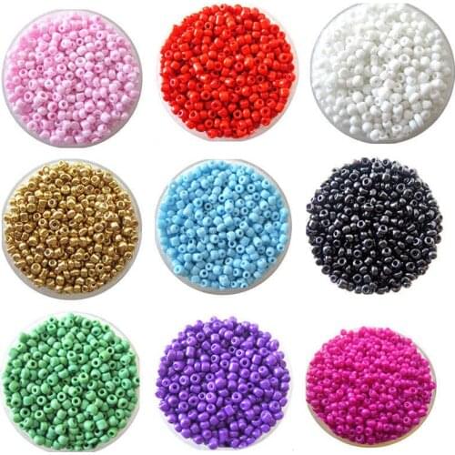 2400pcs/lot 2mm Seed Beads for Needlework 11 Colors Graland Balls Pearls for Crafts Jewelry DIY Making Spacer Decoration Parels