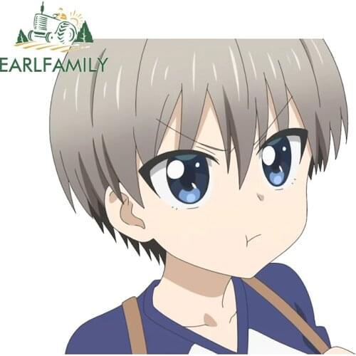 EARLFAMILY 13cm x 7cm for Uzaki Chan Car Stickers and Decals DIY JDM Accessories Waterproof Fashion VAN Window Trunk Decoration