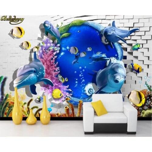 Beibehang Custom Photo Wallpaper Mural 3D Sea World Art Wall Background wall papers home decor papel de parede 3d para sala