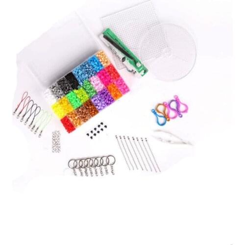 JINLETONG 4080 Pcs Hama Beads 5mm Kit 3d Puzzle with Pegboards Tweezers, Pegboards, Ironing Paper for Childrens Educational Toys
