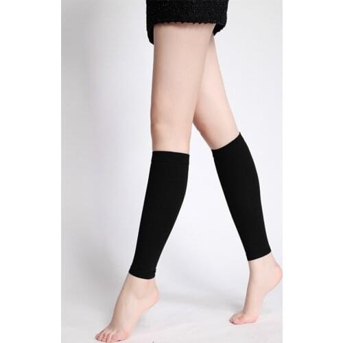 1Pair Unisex Leg Calf Sleeves Men Women Footless Day And Night Sleeping Leg Shaper Compression Socks Medical Elastic Stockings