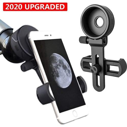 Latest Upgrade Mobile Phone Support Bracket for Monocular/Binoculars Telescope Phone Holder Quick Photography Adapter Connector