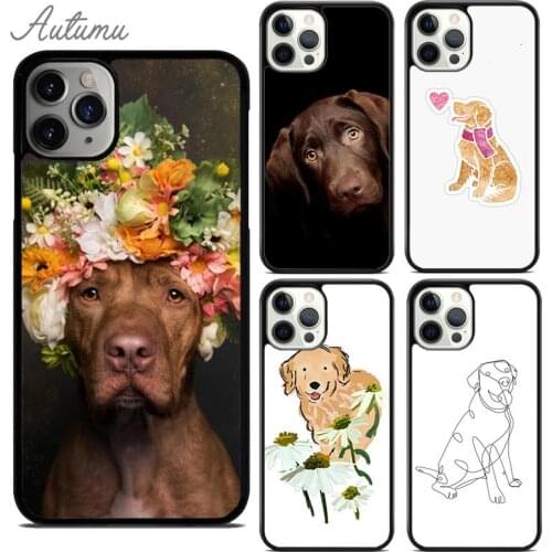 Cute Labrador Retriever Phone Case for iPhone 11 12 Pro Max mini X XR XS SE 2020 5 6S 7 8 Plus Samsung Galaxy S9 S10 Cover shell