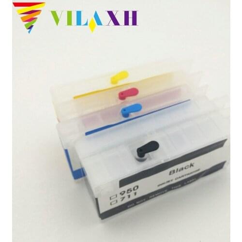 Vilaxh 954xl Refillable Cartridge Replacement For HP 953 954 955 952 XL for Officejet Pro 8730 8740 8735 8715 8720 8725 Printer