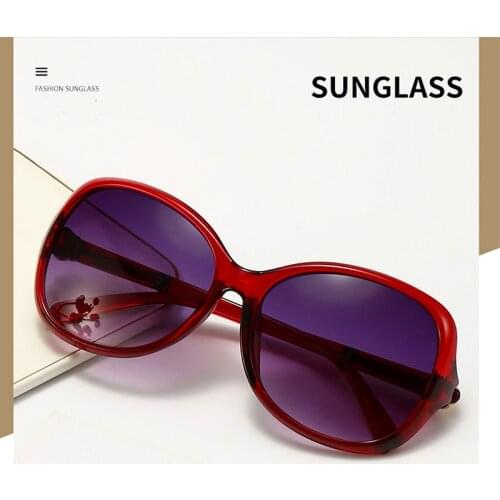 Fashion big frame gradient color sunglassesglasses trend shopping sunglasses womendecorative glasses