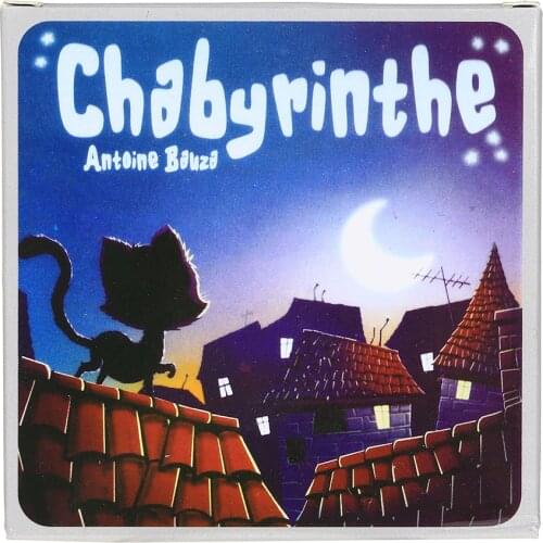 Chabyrinthe Board Games full English version Card Game Cute Kitten Cat Cards for Kids Gift
