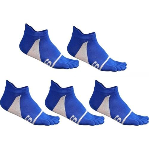 5 Pairs of Mens Cotton Five Finger Socks Moisture Absorption Sweat Wicking And Breathable Sports Socks