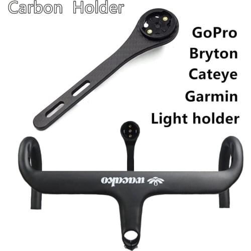 2019 NEW Carbon Fiber Bicycle Road Bike Cycling MTB Computer Stopwatch Speedometer Mount Holder For Garmin Cateye Bryton Gopro