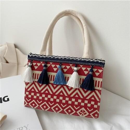 2021 New One-shoulder Fashion Small Square Bag Shoulder Bag Ethnic Style Trendy Fashion Womens Bag Single Shoulder Messenger