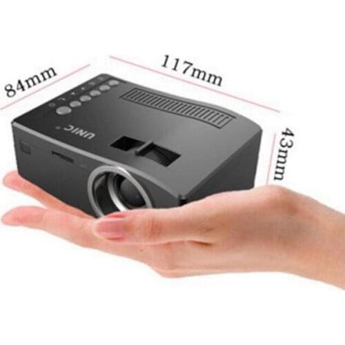 Hot sale Original Unic UC18 Mini LED Projector Portable Pocket Projectors Multi-media Player Home Theater Game Supports HDMI USB
