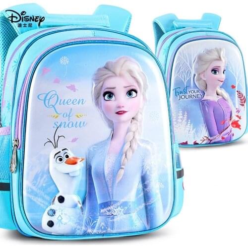Disney frozen 2 elsa girl backpack schoolbag kids student backpack girl cute sofia elsa child backpack bags gift 3-6 years old