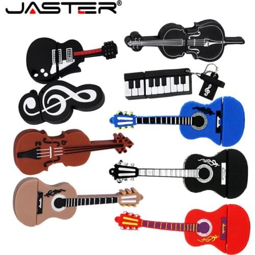 JASTER Cartoon 64GB cute Musical instrument Guitar violin Note usb Flash Drive 4GB 8GB 16GB 32GB Pendrive USB 2.0 Usb stick