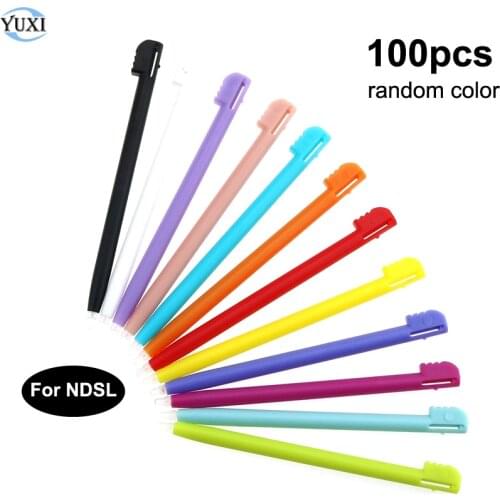YuXi 100pcs Random Color Touch Stylus Pen For Nintend DS Lite DSL for NDSL Plastic Video Game Accessories