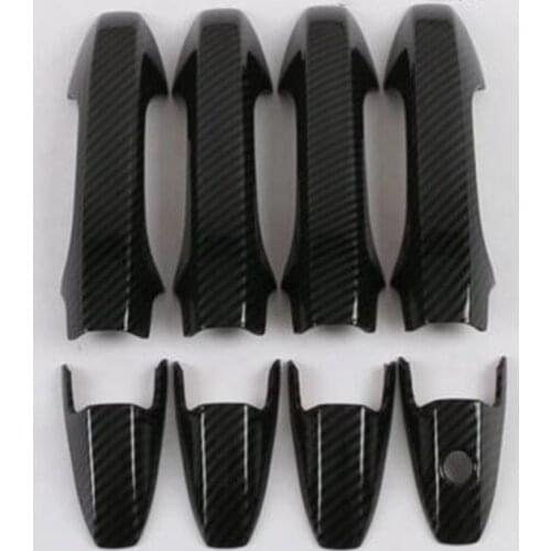 Carbon fiber ABS Door handle Protective covering Cover Trim Car styling for Honda CR-V 2007-2011