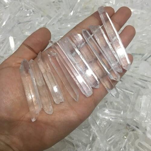 10pcs Energy crystal 100% natural stones and minerals clear quartz crystal wand reiki healing crystals for home decoration