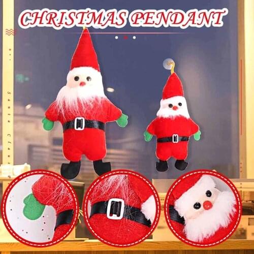2PC Christmas Tree Ornaments Gift Santa Claus Snowman Toy Doll Hang Decorations D50
