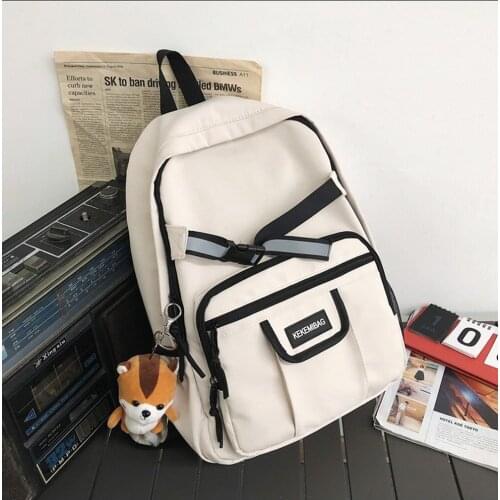 2021 Personalized Fashion Backpack Shoulder Bag, Reflective Strip, Anti-Theft Pocket, Large Capacity, Men and Women