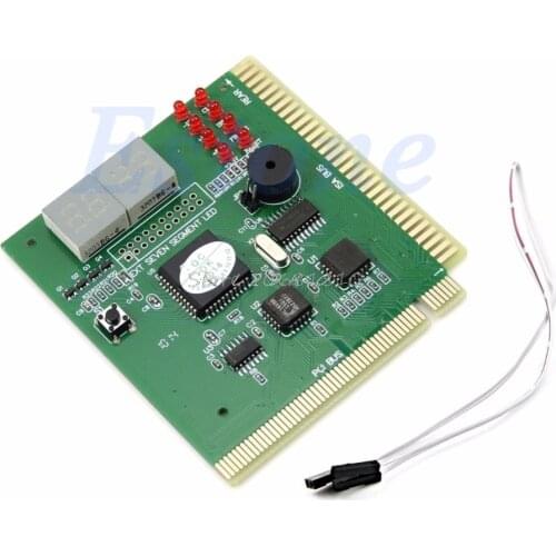 4Digit PC Computer Diagnostic Card Motherboard Mainboard POST Tester PCI ISA Drop Shipping