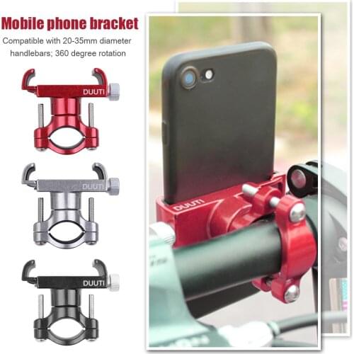 Aluminum Bicycle Phone Holder 360 Rotatable Adjustable MTB Road Bike Phone Stand For 6-10cm wide Smartphone Motorcycle Holder