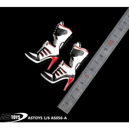 ASTOYS 1/6 AS056 Female Soldier Shoes Model for Female Joker Harley Action Figures Accessory
