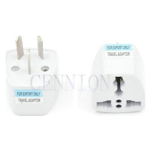 White EU UK DE US to AU 3pin 2 pin Travel Adapter Converter 60pcs free express way