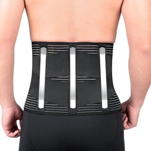 Woman Man Breathable Steel Bone Lumbar Support Belt Back Braces Waist Treatment of Lumbar Disc Herniation Muscle Strain Corset