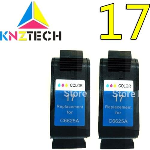 2pcs compatible ink cartridge for17 for 17 DeskJet 840 842 843 845c 840c 2110 7550 2110 3325 5550 printer