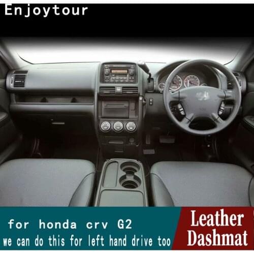 For Honda Crv Cr-v G2 2002 2003 2004 2005 2006 Leather Dashmat Dashboard Cover Pad Dash Mat Carpet Car Styling Accessories RHD