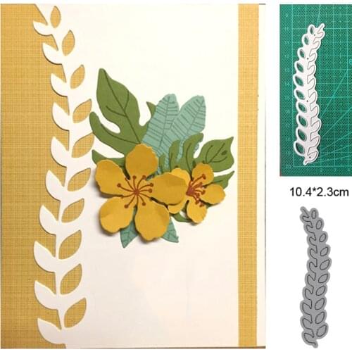Leaf border 2021new Halloween Christmas metal cutting diy photo album scrapbook card making embossing template decoration mold
