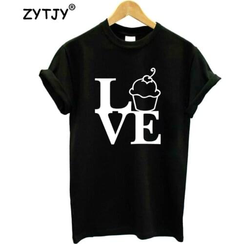 LOVE ice cream Print Women Tshirt Cotton Casual Funny t Shirt For Girl Top Tee Hipster Tumblr Drop Ship HH-18
