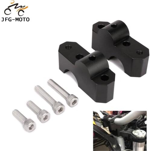 Motorcycle CNC Fat Bar Handlebar Riser Clamps Adapter For Benelli BJ300 TNT300 BN300 BJ TNT BN 300 Off Road Pit Dirt Bike