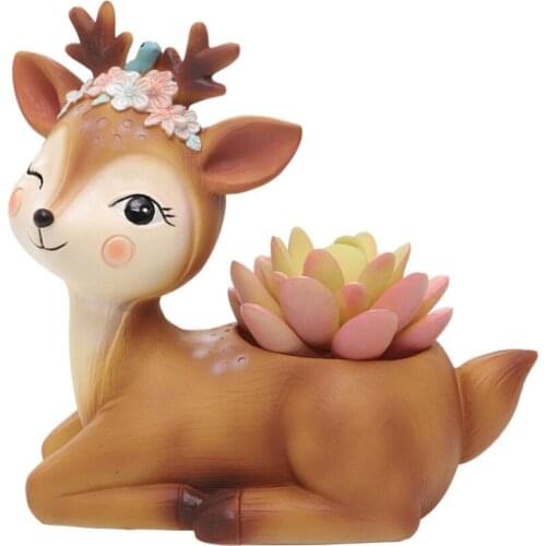Cartoon Succulent Potted Cute Animal Shaped Desktop Planter Home Decoration Christmas Gift