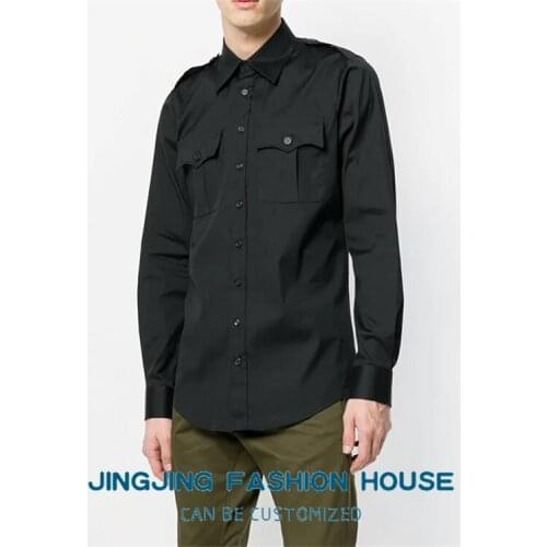 S-6XL!!New style men all take long sleeve shirt loose fashion trend mens shirt young hair stylist handsome shirt