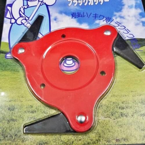 2019 NEWEST 3 Teeth Brush Cutter Blade Trimmer Metal Blades Trimmer Head 65Mn Garden Grass Trimmer Head For Lawn Mower