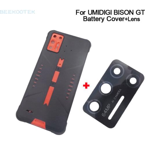 Original UMIDIGI BISON GT Cellphone Battery Cover Back With Camera Lens Replacement Accessories For UMIDIGI BISON GT Smartphone