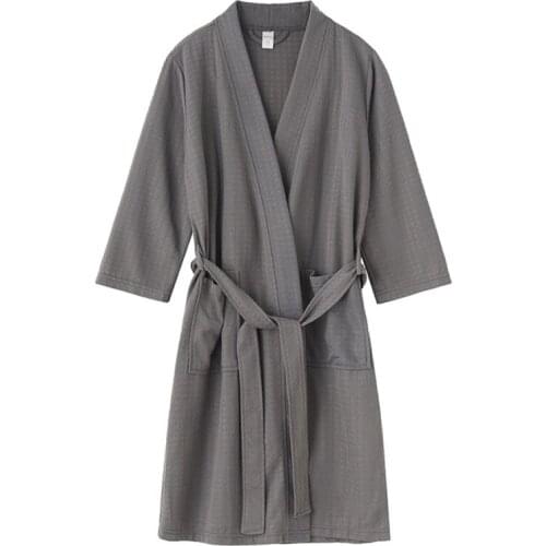 Couple Home Bathrobe Sleepwear V-Neck Long Sleeve Lace Pajamas Pure Color Mens and Womens Nightdress Autumn Nightclothes