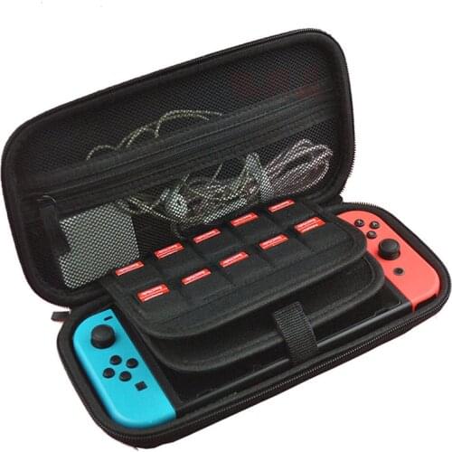 Carrying Case for Nintendos Switchs EVA Protective storage bag for NS Portable Travel Carry Case Bag with 20 Game Card Slots