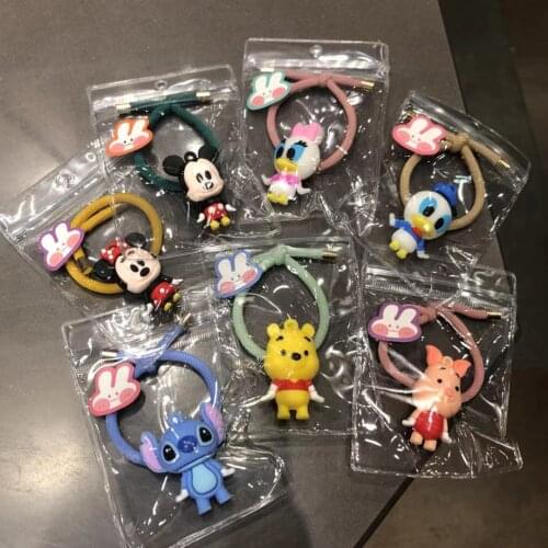 Disney headdress cartoon Mickey Minnie hair ring animal rubber band cute trinket cute head rope simple and does not hurt hair