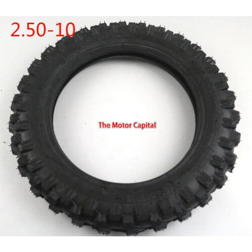 Rear TIRE 10 inch Black Steel Wheel 2.50-10 Tyres hub for CRF50 dirt pit bike motocross off road motorcycle