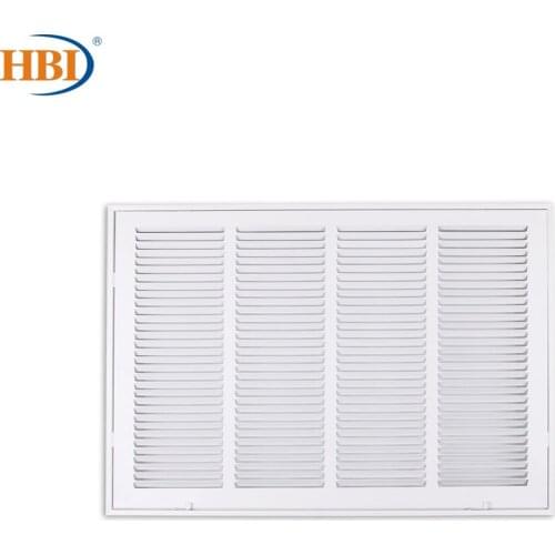 HBI W24" x H16" Steel Air Vent Filter Return Air Grille Vent Cover White Powder Coating with Frame Ceiling and Sidewall Cover