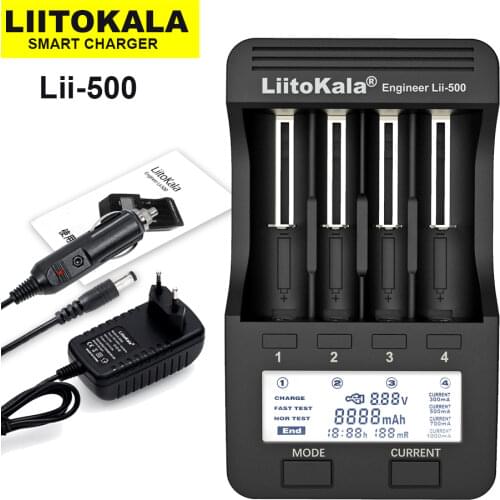 2020 liitokala Lii-500 Rechargeable Battery charger Lii-PD4 Lii-S1 lii-S2 lii-S4 18650 For 3.7V 21700 26650 20650 AA AAA