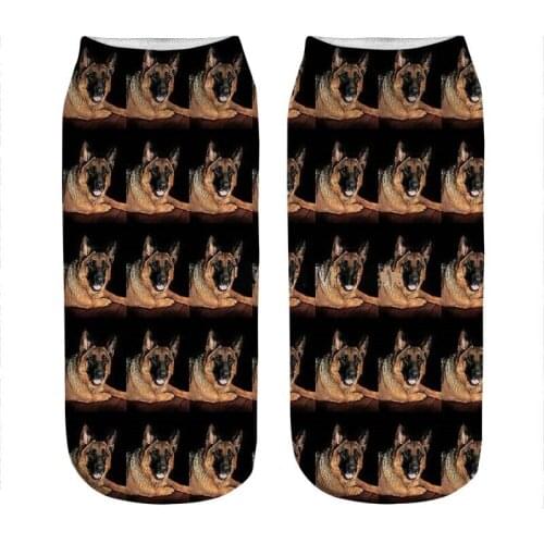 2021 Womens socks kawaii Shepherd dog Lovers Printed Socks Woman harajuku Happy Funny Novelty cute girl gift Socks for women