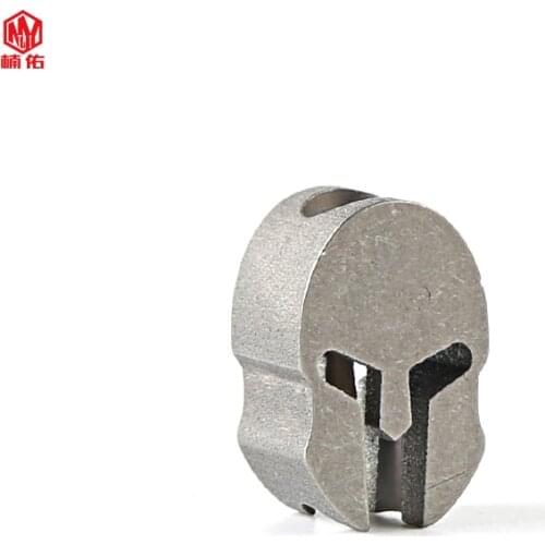 1PC EDC Paracord Beads Titanium Alloy Stone Wash Lanyard Pendants Knife Beads Umbrella Rope Cord Necklace Bracelet Beads Pendant