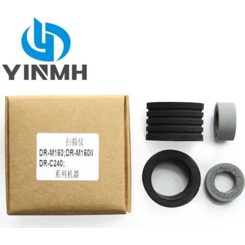 10 Sets Exchange Retard Feed Roller Rubber Tires for Canon DR-M160 DR-M160II DR-C240 Rubber Tire Kits 5607B001 5607B001AA