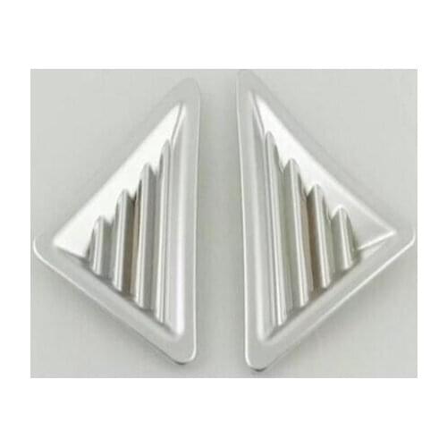 2PCS ABS Chrome Car Air Conditioner Vent Outlet Cover Trim Molding For TOYOTA Alphard 2015-2018 Car Styling Accessories