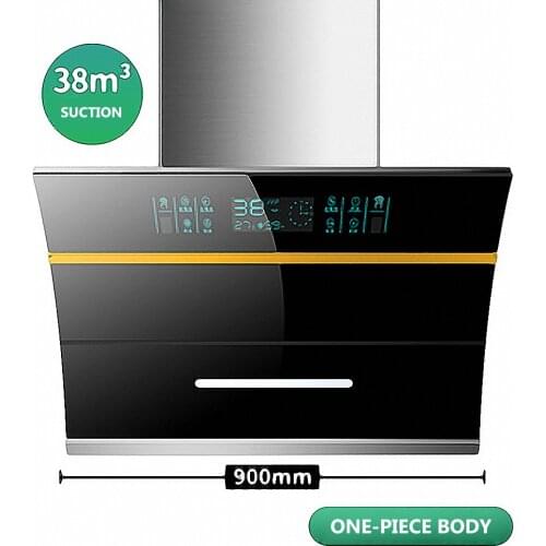 900MM Kitchen Side Suction Range Hood Large Suction Wall-Mounted Hood Household Touch Lampblack Exhaust Hood