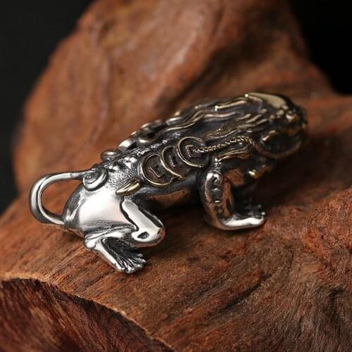 BOCAI New real ss925 sterling silver domineering good luck brave man pendant Thai silver vintage jewelry 925 silver pendant